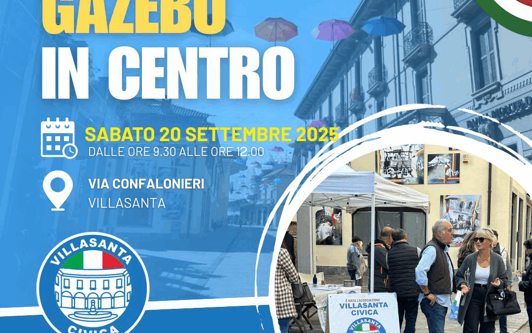 Gazebo e raccolta firme in centro