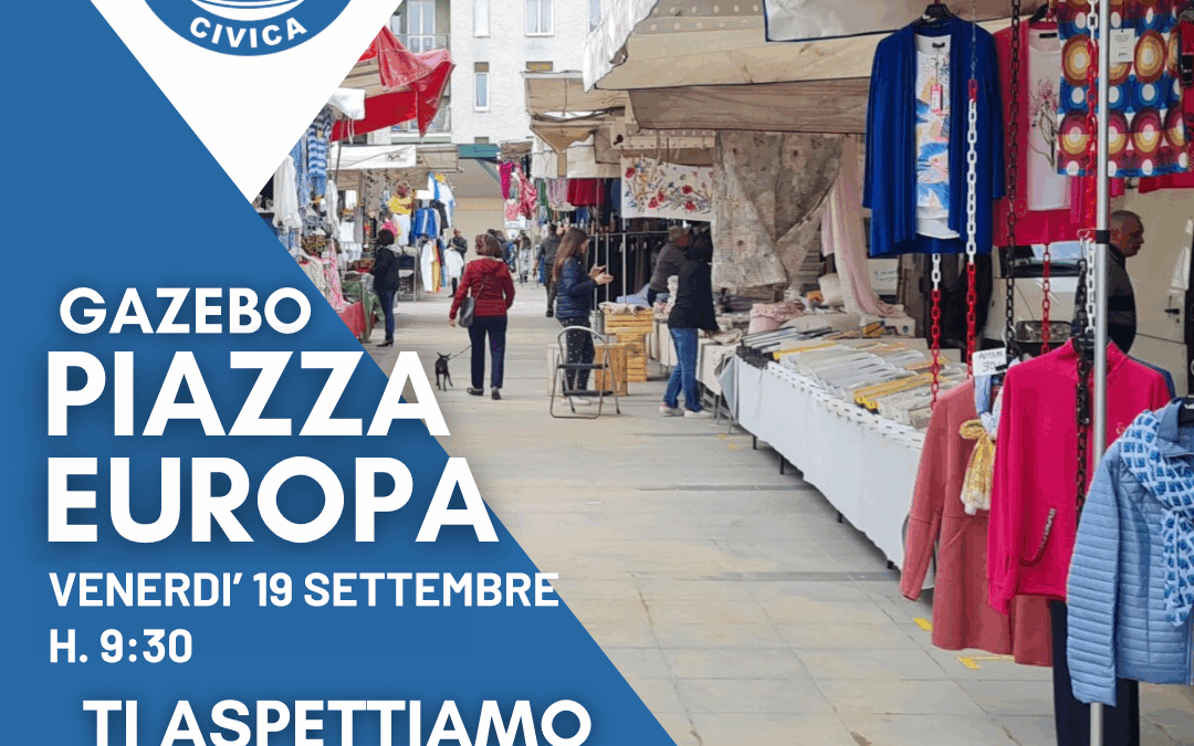 Gazebo e raccolta firme al mercato