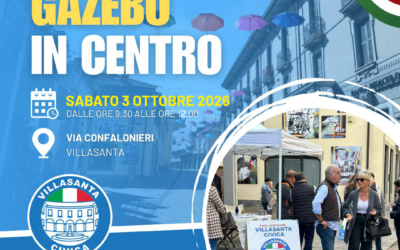 3 ottobre 2026 – Gazebo in centro